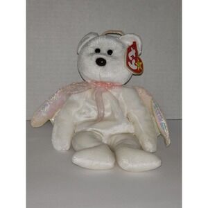 Ty Beanie‎ Babies Halo The Angel Bear Red Star